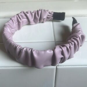 Like new lilac faux leather headband